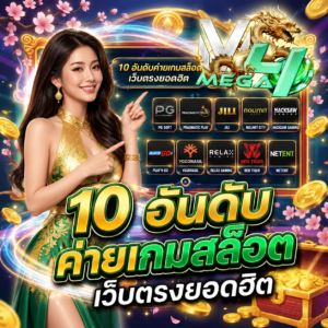 10 อันดับค่ายเกมสล็อตเว็บตรงยอดฮิต