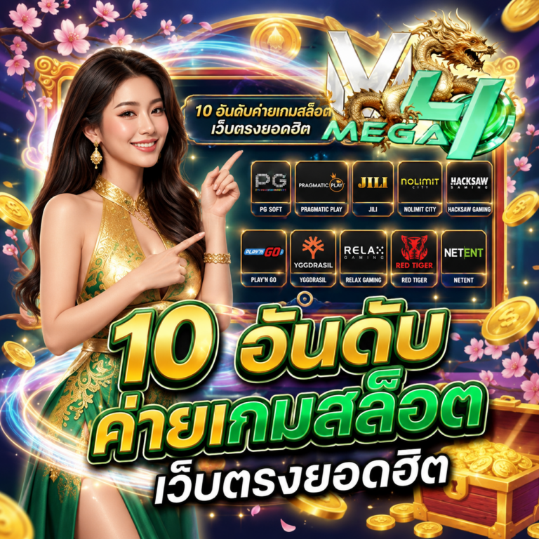 10 อันดับค่ายเกมสล็อตเว็บตรงยอดฮิต